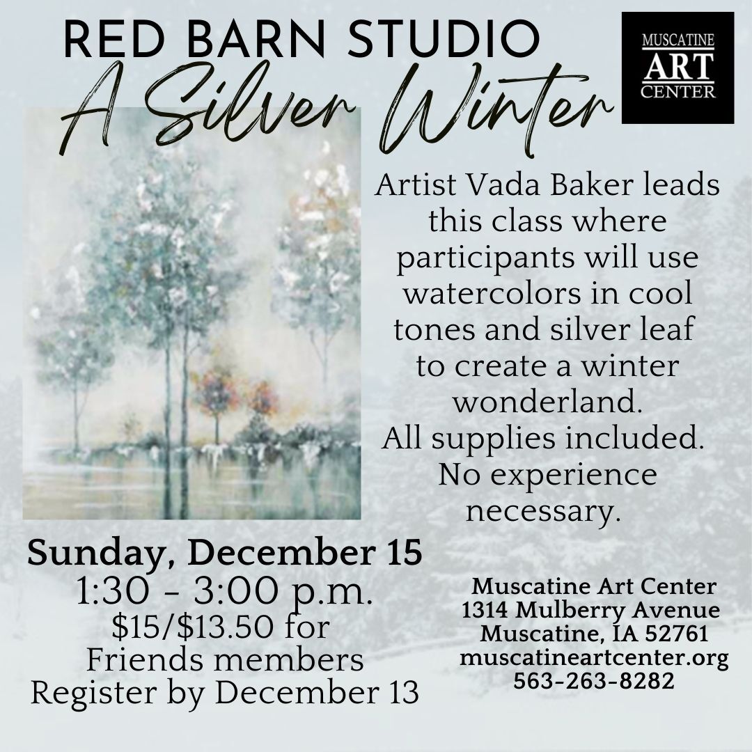 Red Barn Studio - A Silver Winter - December 15 Image