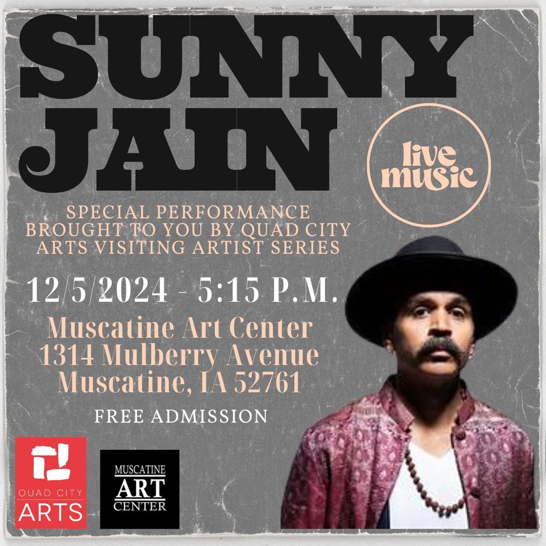 Free Performance: Quad City Arts Visiting Artist Series Presents Sunny Jain Image